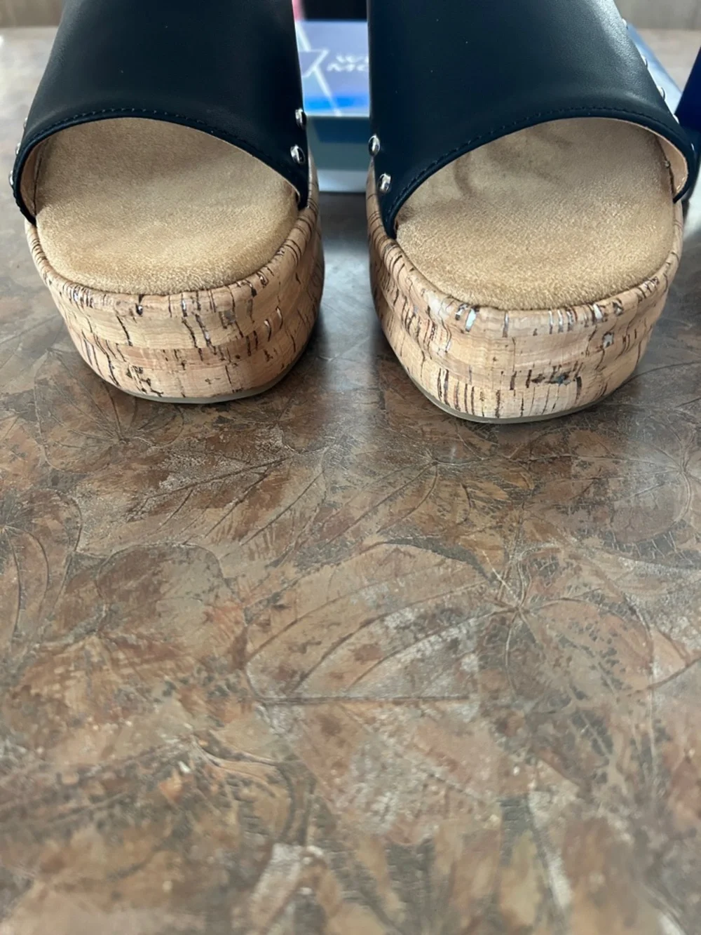White Mountain Black And Sexy Bling Slides